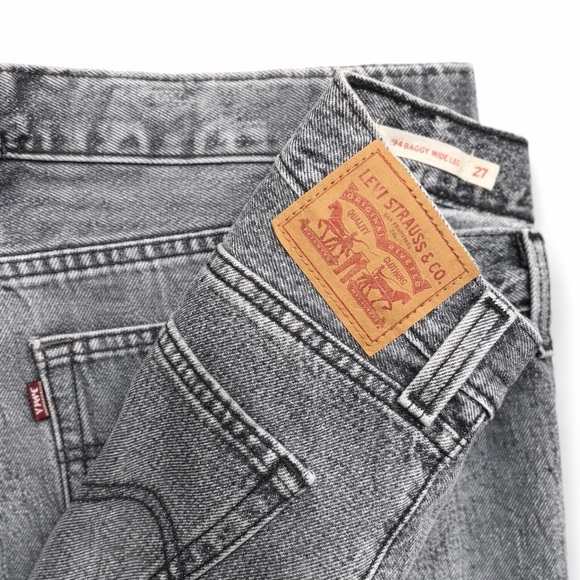 🤍 Levi’s Gray Wide-Leg Jeans – ’90s Baggy Style 🤍 - Picture 4 of 4